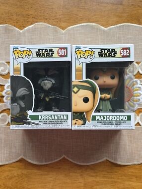 Funko Pop! Star Wars Krrsantan & Majordomo  Duo Bobble-Head Figures #581 & #582